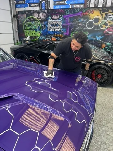 Paint correction under hexagon lighting