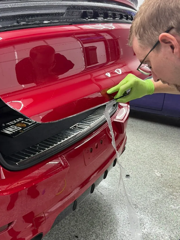 Film trimming detail work