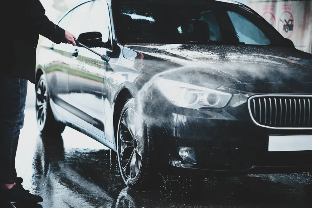 Hand washing a vehicle during a Next Level Detail