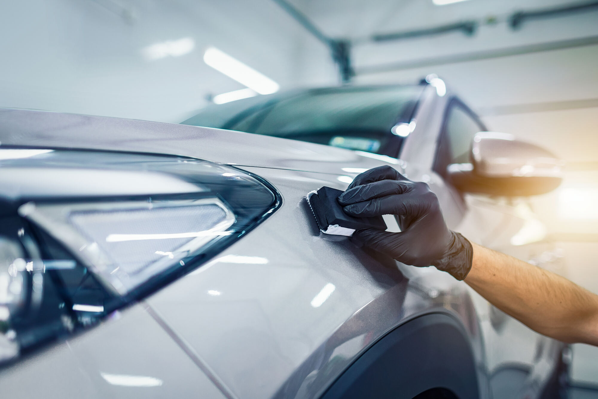 Paint protection film installed by hand at Detailing Garage